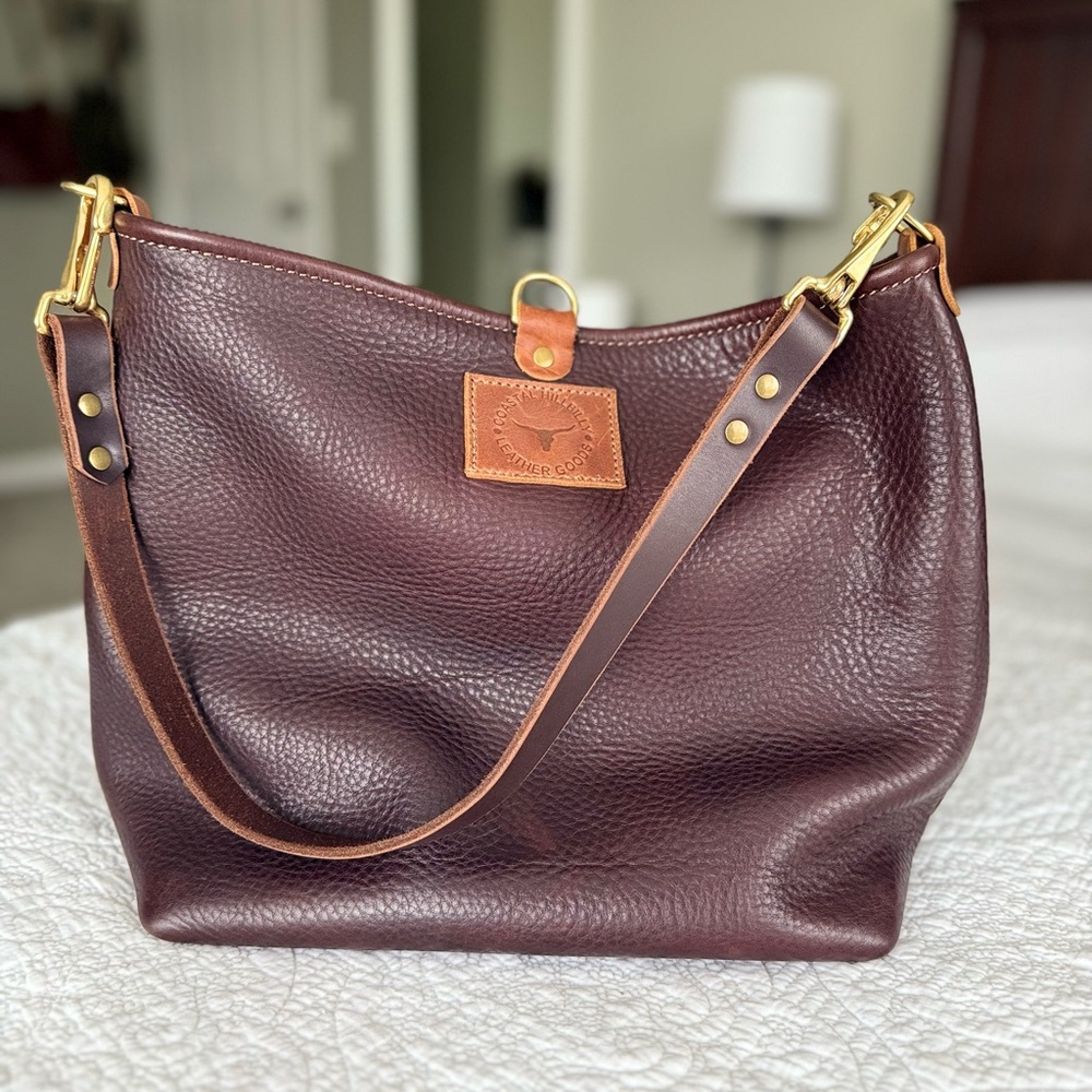 Coastal Hillbilly Retired Mocha Mid Bucket Purse